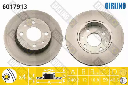 Тормозной диск GIRLING 6017913