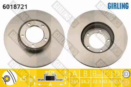 Тормозной диск GIRLING 6018721
