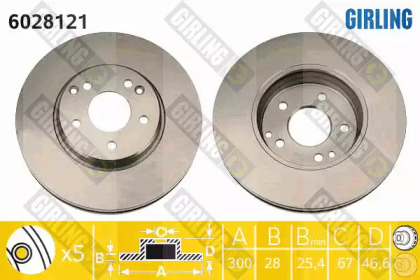 Тормозной диск GIRLING 6028121