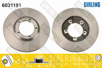 Тормозной диск GIRLING 6031191