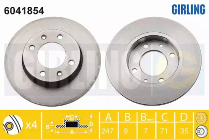 Тормозной диск GIRLING 6041854