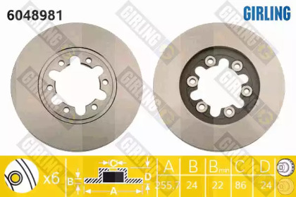 Тормозной диск GIRLING 6048981