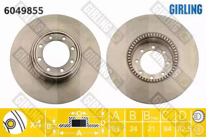 Тормозной диск GIRLING 6049855