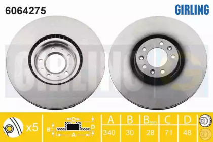Тормозной диск GIRLING 6064275
