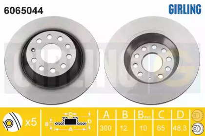 Тормозной диск GIRLING 6065044