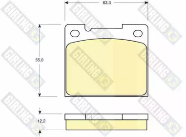 Комплект тормозных колодок GIRLING 6110661