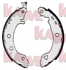 Комлект тормозных накладок KAWE 04920