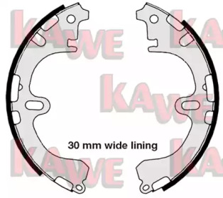 Комлект тормозных накладок KAWE 08800