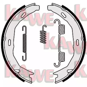 Комлект тормозных накладок KAWE 09660