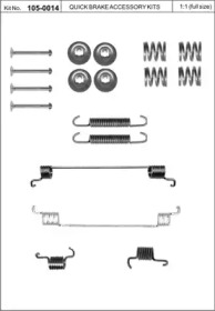 Комплектующие, тормозная колодка KAWE 105-0014