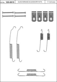 Комплектующие, тормозная колодка KAWE 105-0015