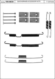 Комплектующие, тормозная колодка KAWE 105-0035