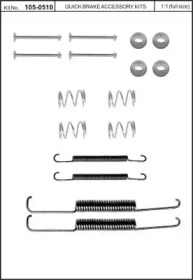 Комплектующие, тормозная колодка KAWE 105-0510