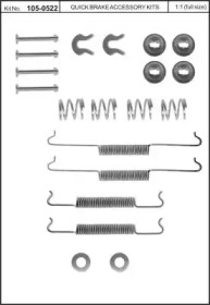 Комплектующие, тормозная колодка KAWE 105-0522