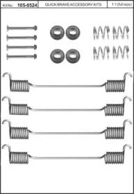 Комплектующие, тормозная колодка KAWE 105-0524