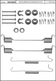 Комплектующие, тормозная колодка KAWE 105-0525