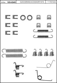 Комплектующие, тормозная колодка KAWE 105-0545