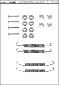 Комплектующие, тормозная колодка KAWE 105-0548