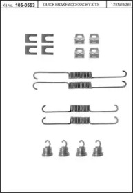 Комплектующие, тормозная колодка KAWE 105-0553