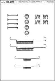 Комплектующие, тормозная колодка KAWE 105-0556