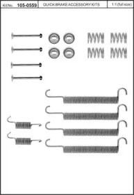 Комплектующие, тормозная колодка KAWE 105-0559