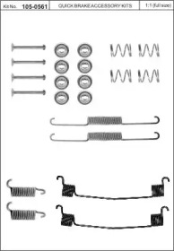 Комплектующие, тормозная колодка KAWE 105-0561