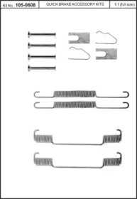 Комплектующие, тормозная колодка KAWE 105-0608