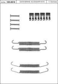 Комплектующие, тормозная колодка KAWE 105-0610