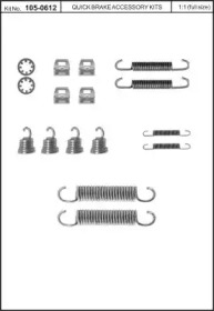 Комплектующие, тормозная колодка KAWE 105-0612