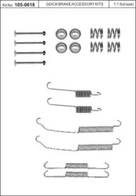 Комплектующие, тормозная колодка KAWE 105-0618