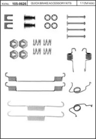 Комплектующие, тормозная колодка KAWE 105-0626
