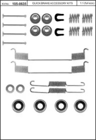 Комплектующие, тормозная колодка KAWE 105-0635