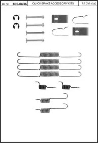 Комплектующие, тормозная колодка KAWE 105-0636