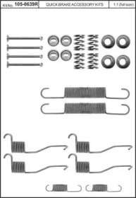 Комплектующие, тормозная колодка KAWE 105-0639R