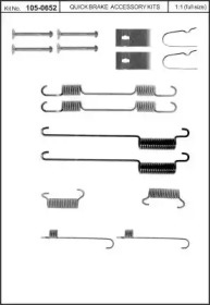 Комплектующие, тормозная колодка KAWE 105-0652
