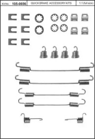 Комплектующие, тормозная колодка KAWE 105-0656