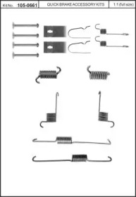 Комплектующие, тормозная колодка KAWE 105-0661