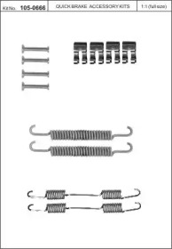 Комплектующие, тормозная колодка KAWE 105-0666