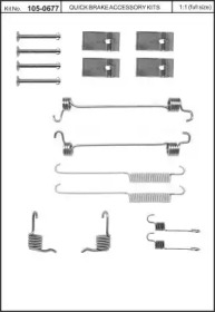 Комплектующие, тормозная колодка KAWE 105-0677