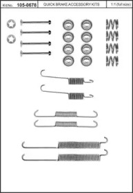 Комплектующие, тормозная колодка KAWE 105-0678