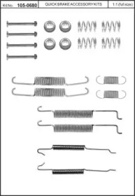 Комплектующие, тормозная колодка KAWE 105-0680