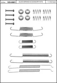 Комплектующие, тормозная колодка KAWE 105-0681