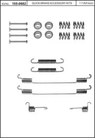 Комплектующие, тормозная колодка KAWE 105-0682