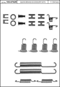 Комплектующие, тормозная колодка KAWE 105-0702R