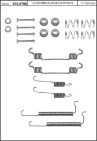 Комплектующие, тормозная колодка KAWE 105-0709