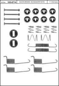 Комплектующие, тормозная колодка KAWE 105-0714