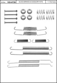 Комплектующие, тормозная колодка KAWE 105-0726