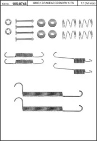 Комплектующие, тормозная колодка KAWE 105-0746