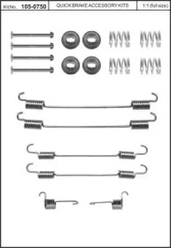 Комплектующие, тормозная колодка KAWE 105-0750