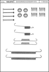 Комплектующие, тормозная колодка KAWE 105-0757